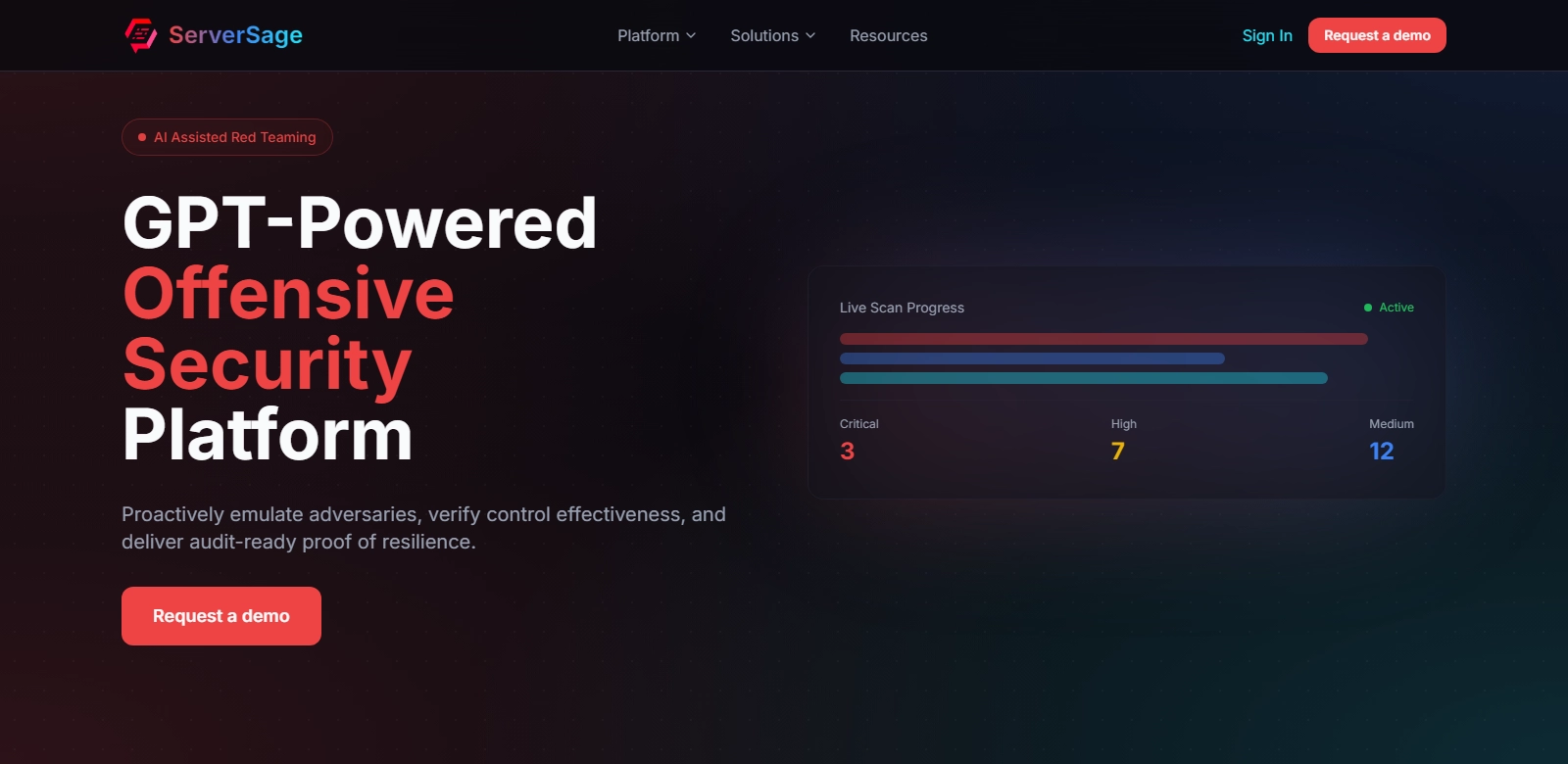 Serversage.ai screenshort
