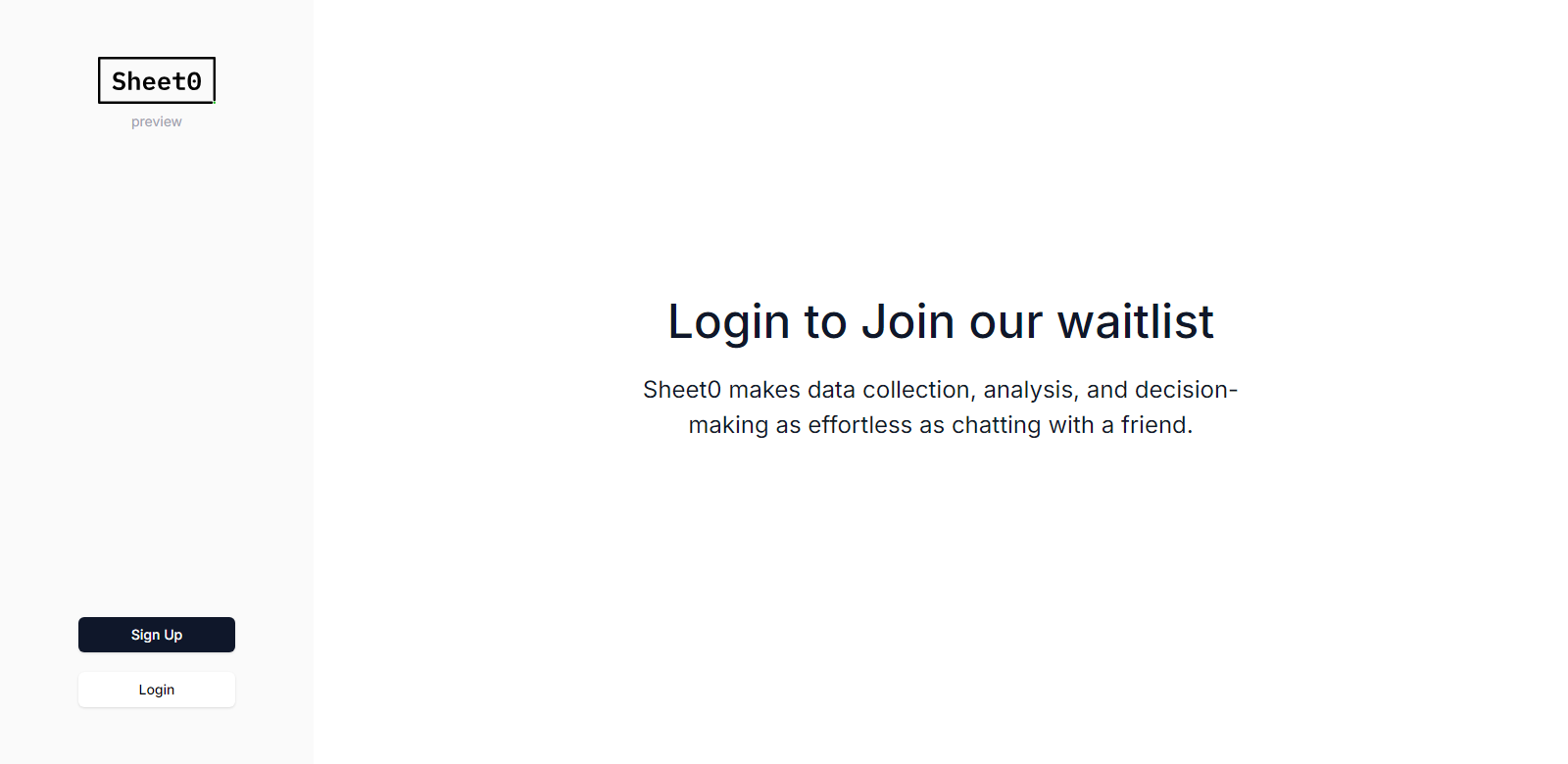 Sheet0.com screenshot