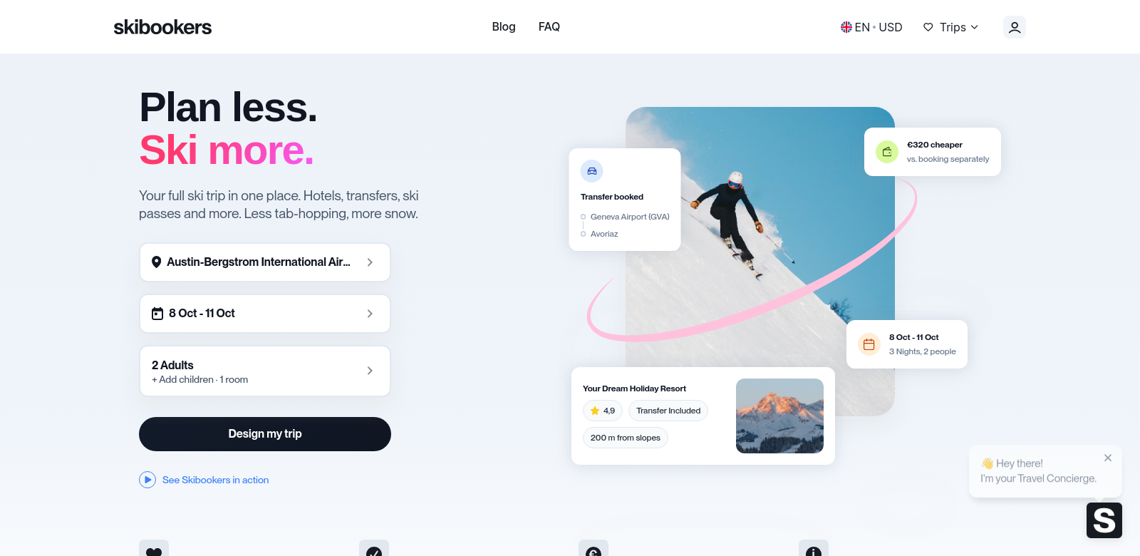 Skibookers screenshot