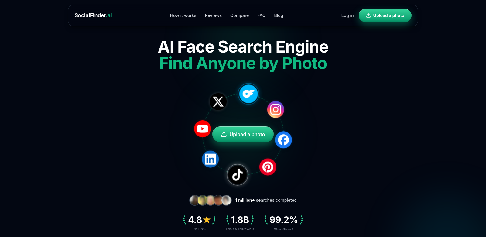 SocialFinder screenshot