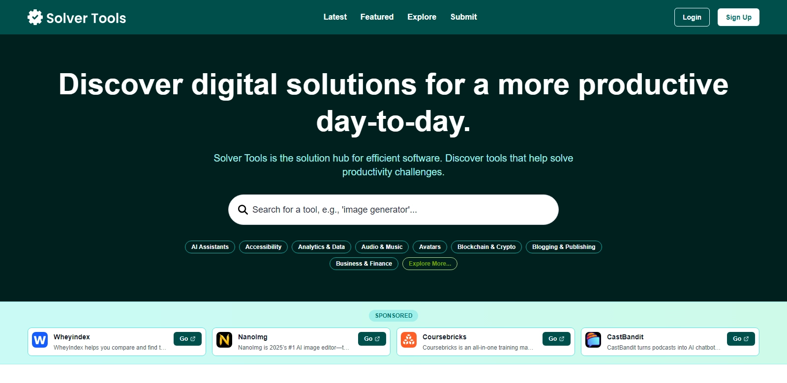 Solver Tools screenshort