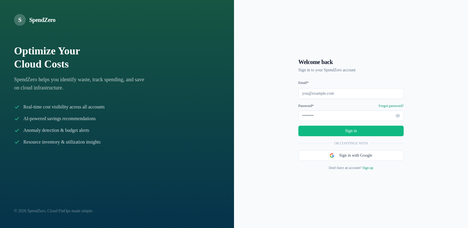 Spendzero screenshot