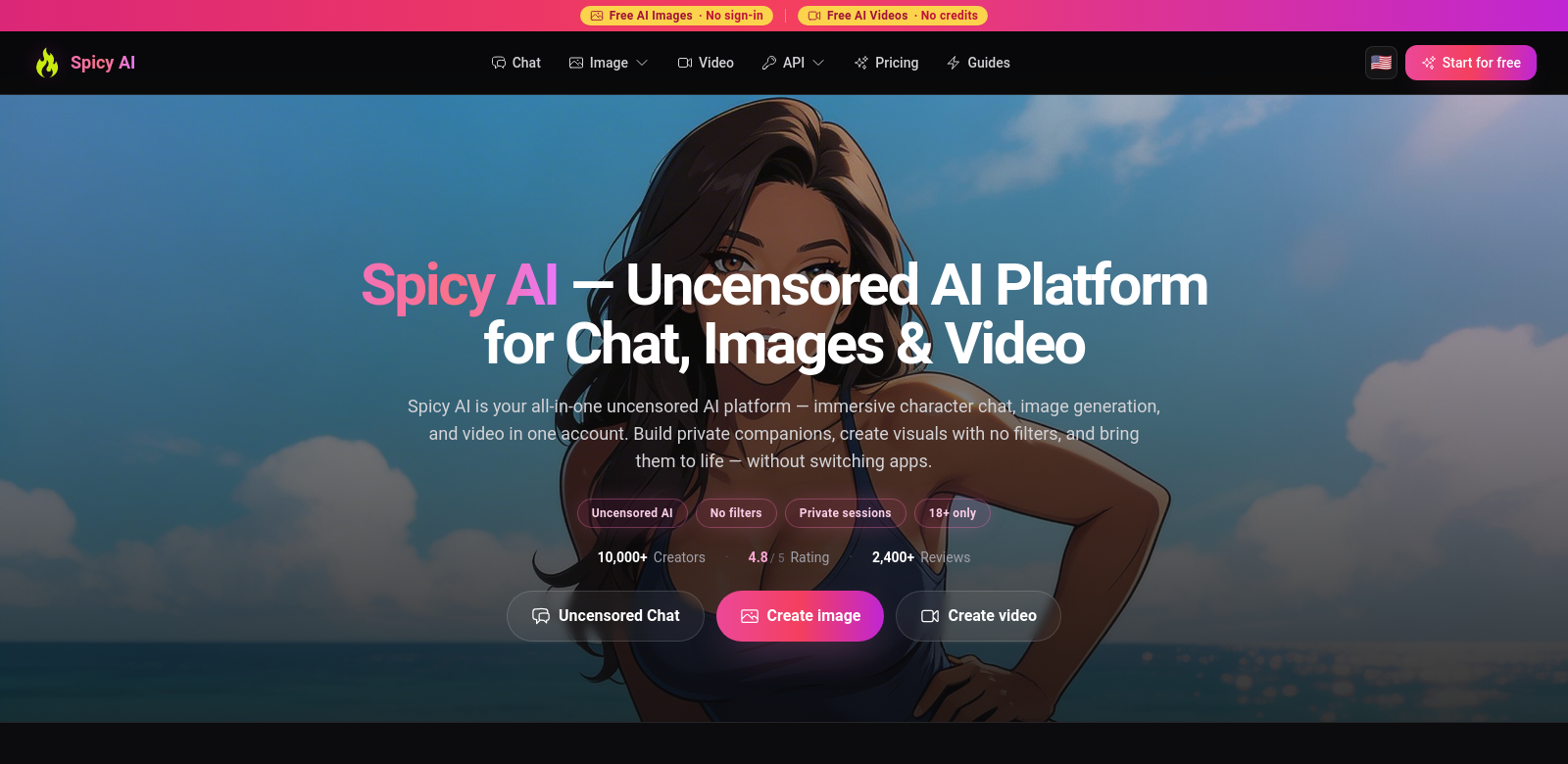 spicy ai screenshot