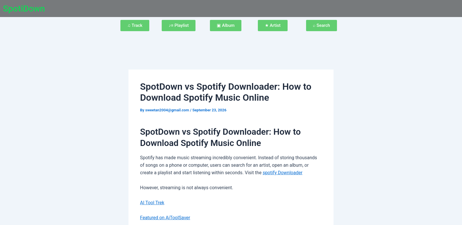 Spotify Downloader screenshot