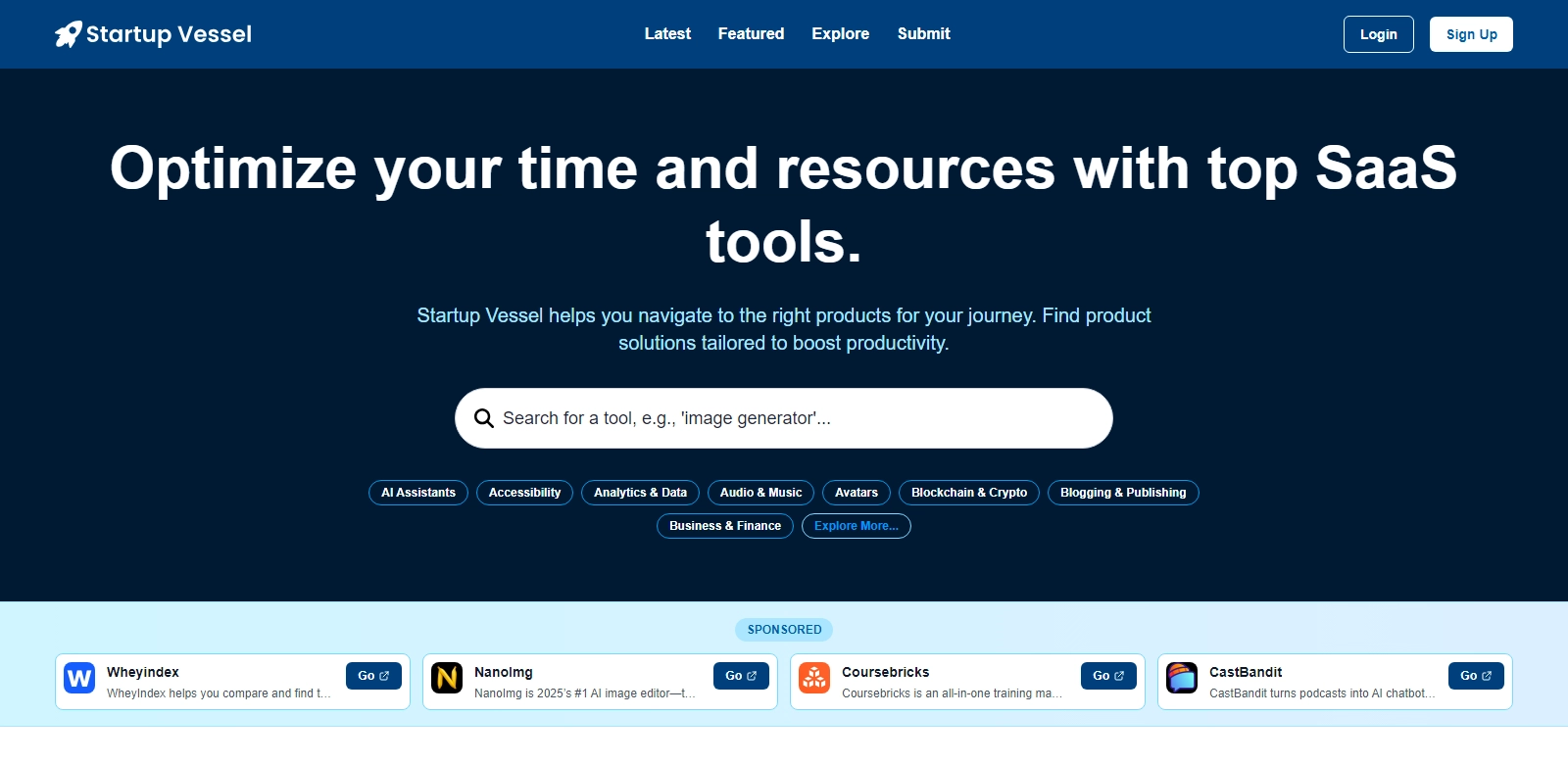 Startup Vessel screenshot