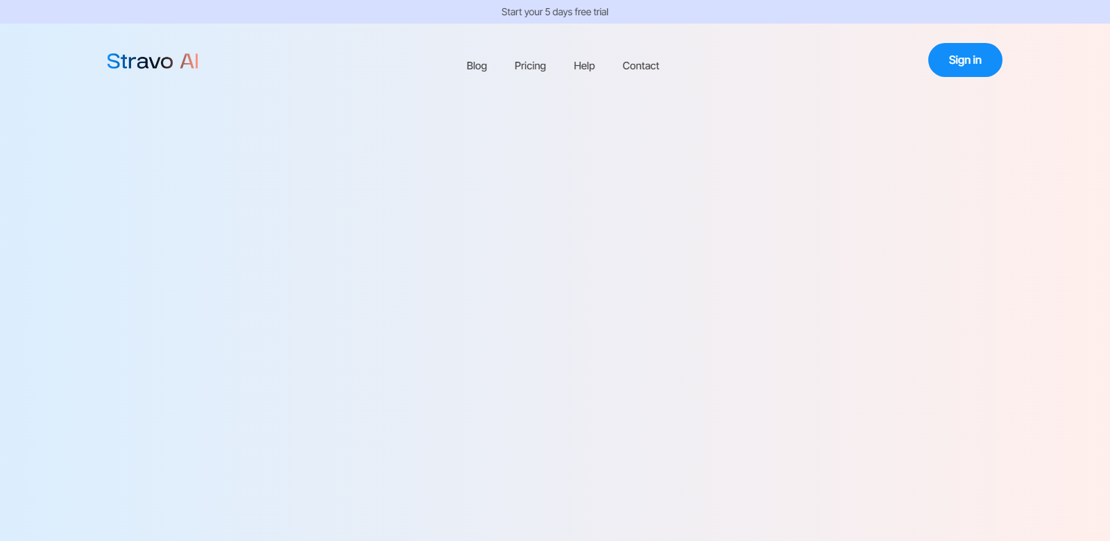 Stravo AI screenshort