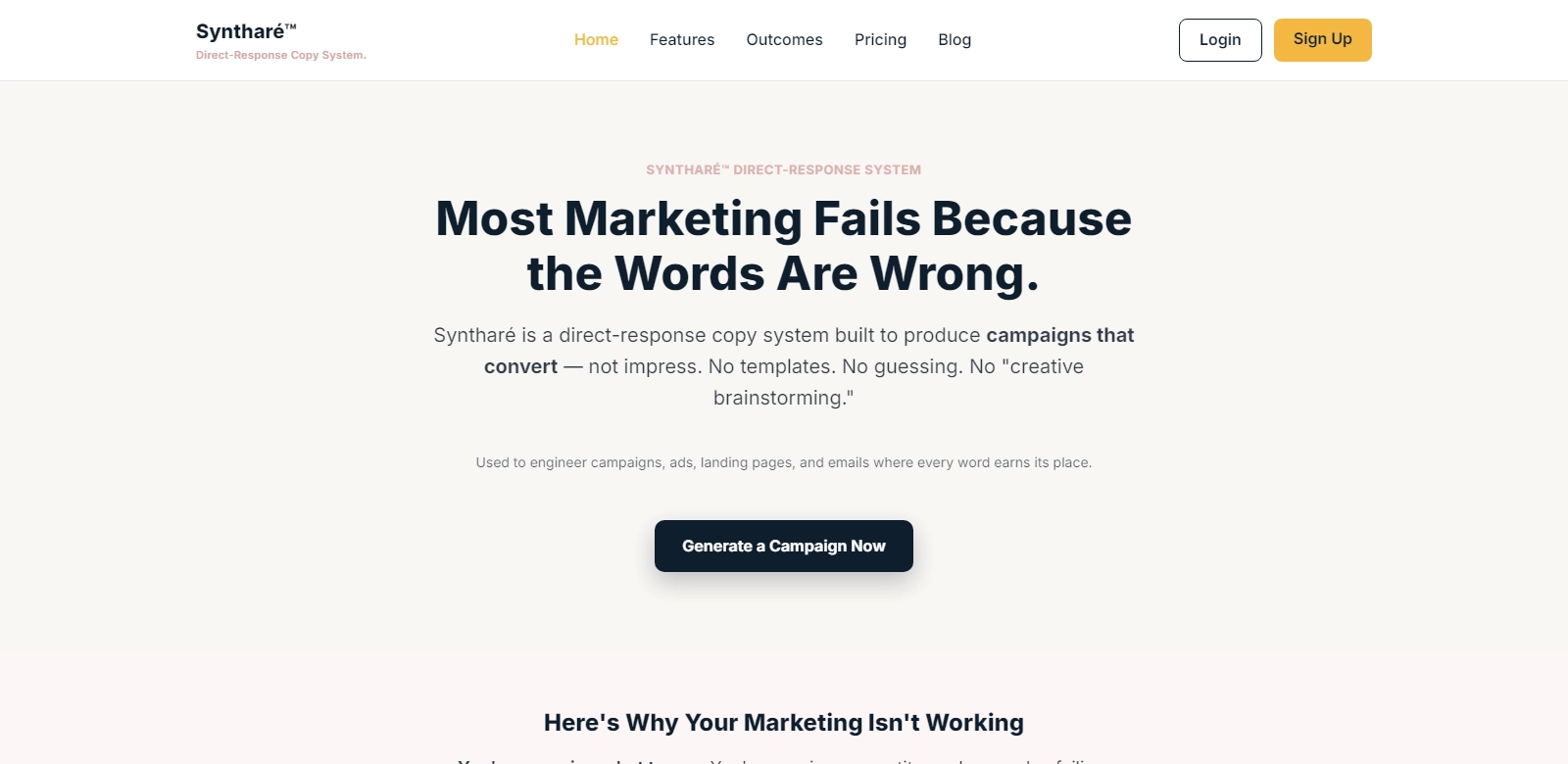 Syntharé screenshort