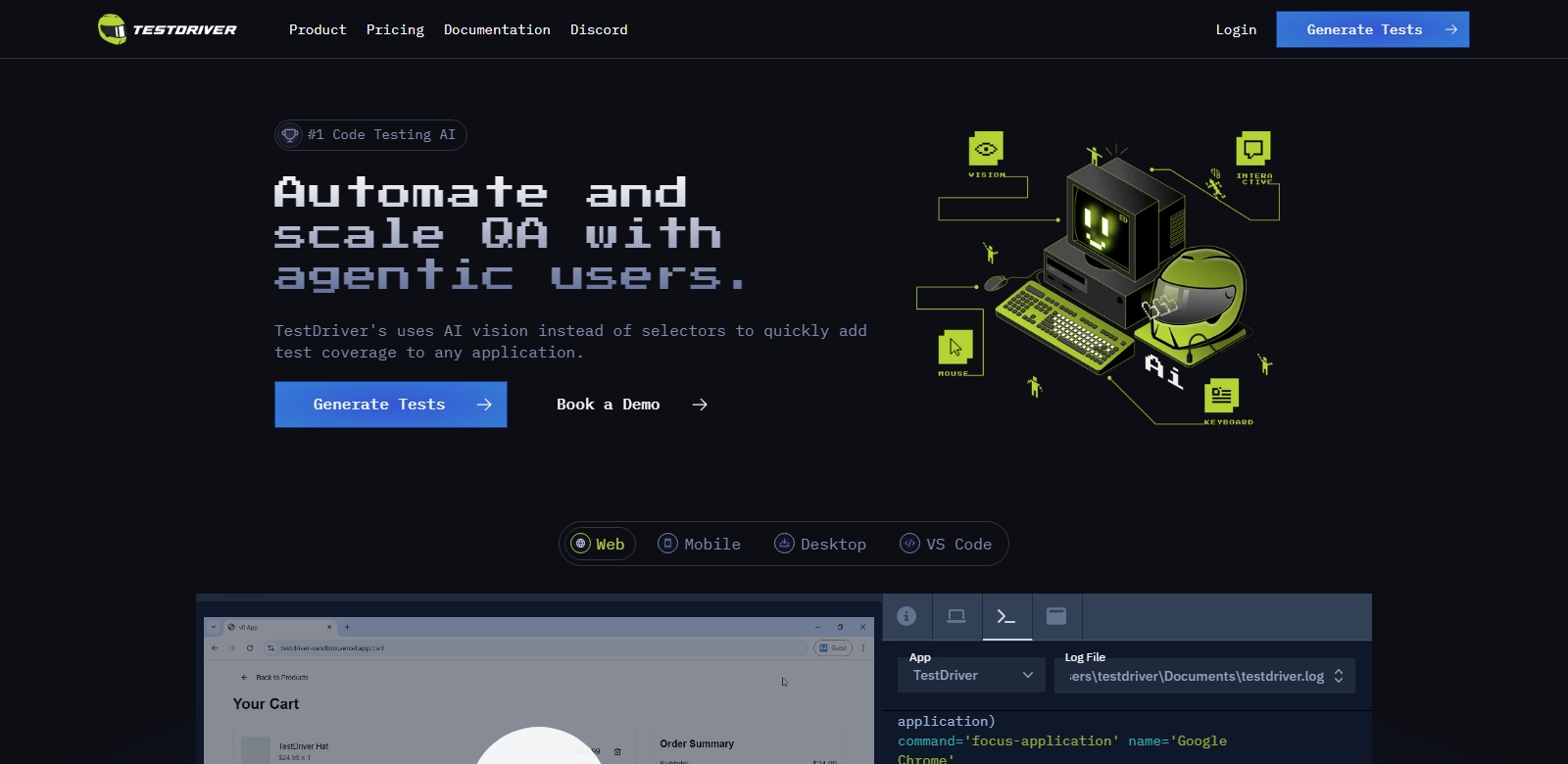 TestDriver.ai screenshort