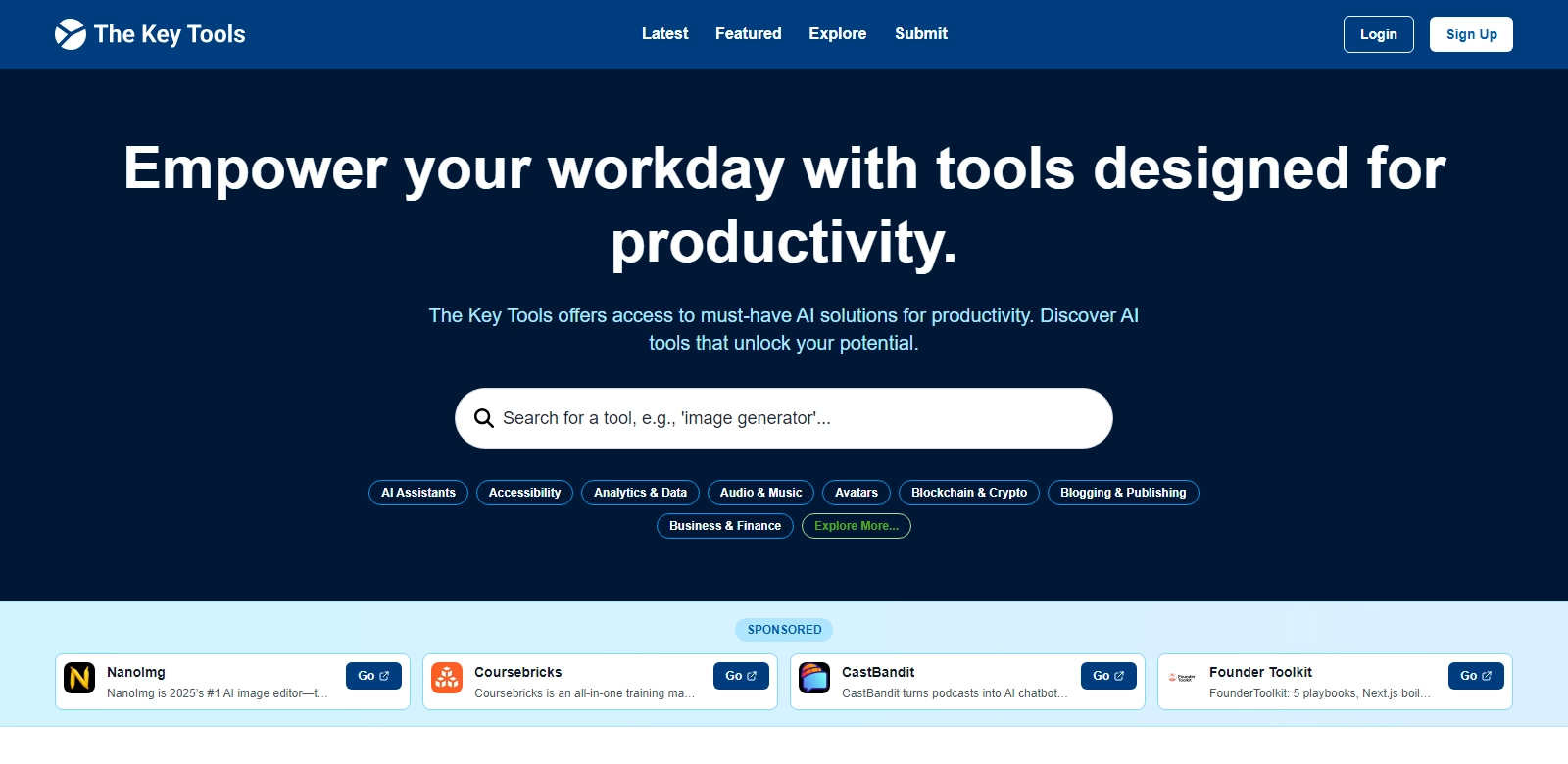 The Key Tools screenshot