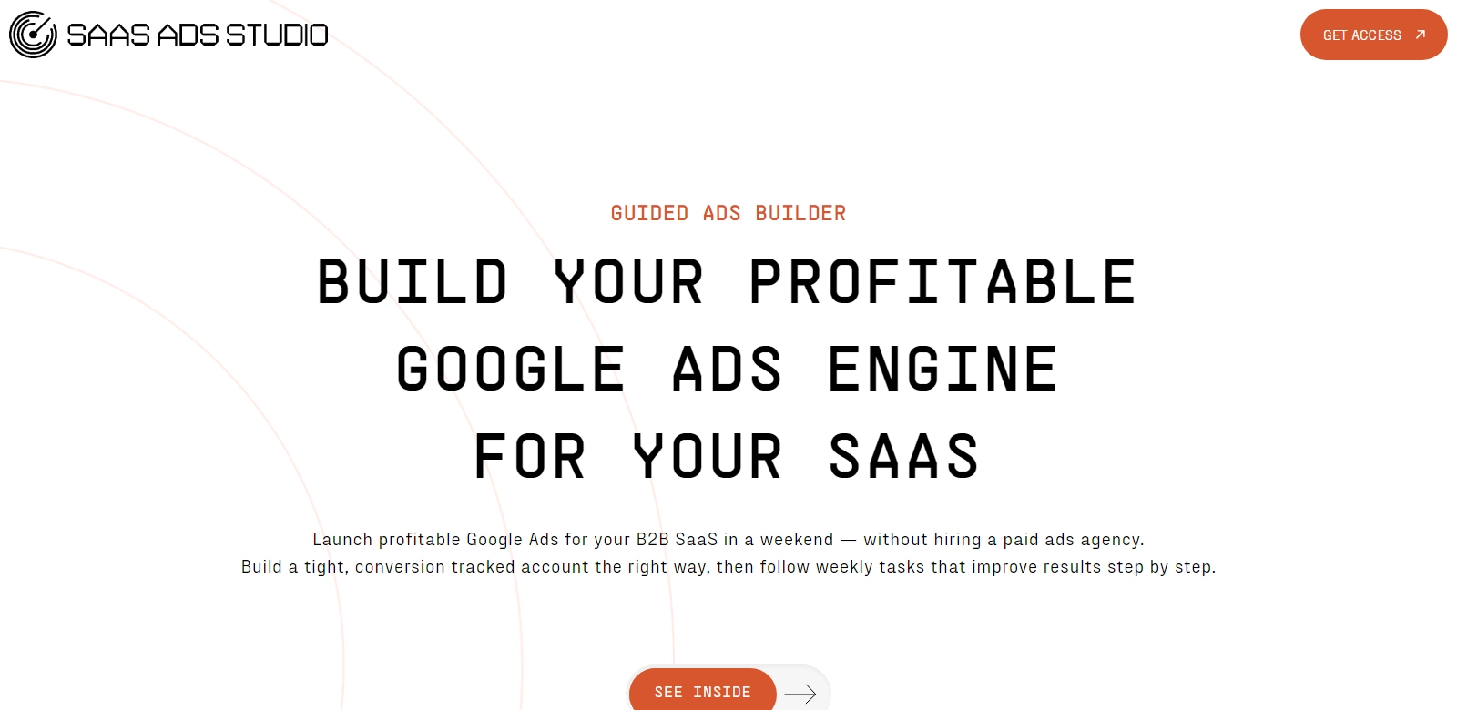 The SaaS Ads Studio screenshort