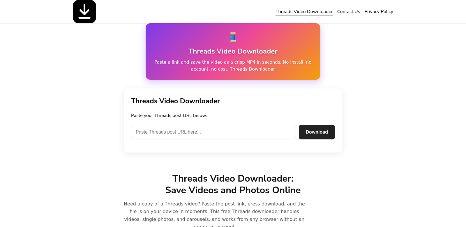 threads Downloader screenshot