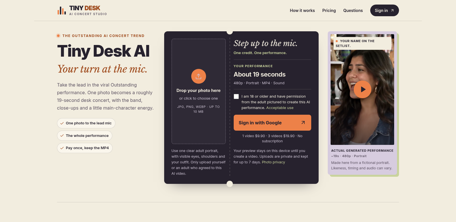 Tiny Desk AI screenshot