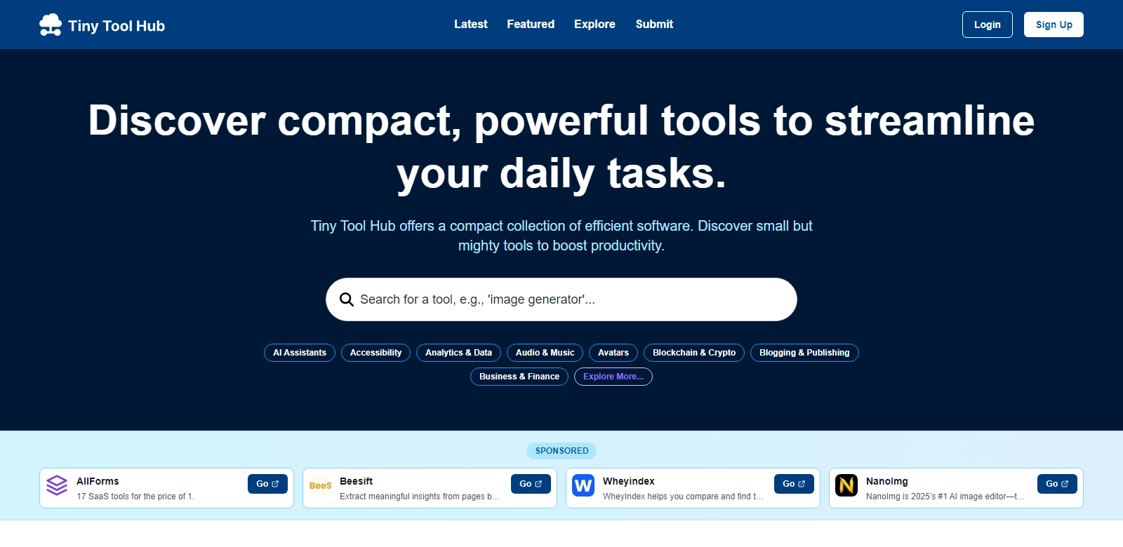 Tiny Tool Hub screenshort
