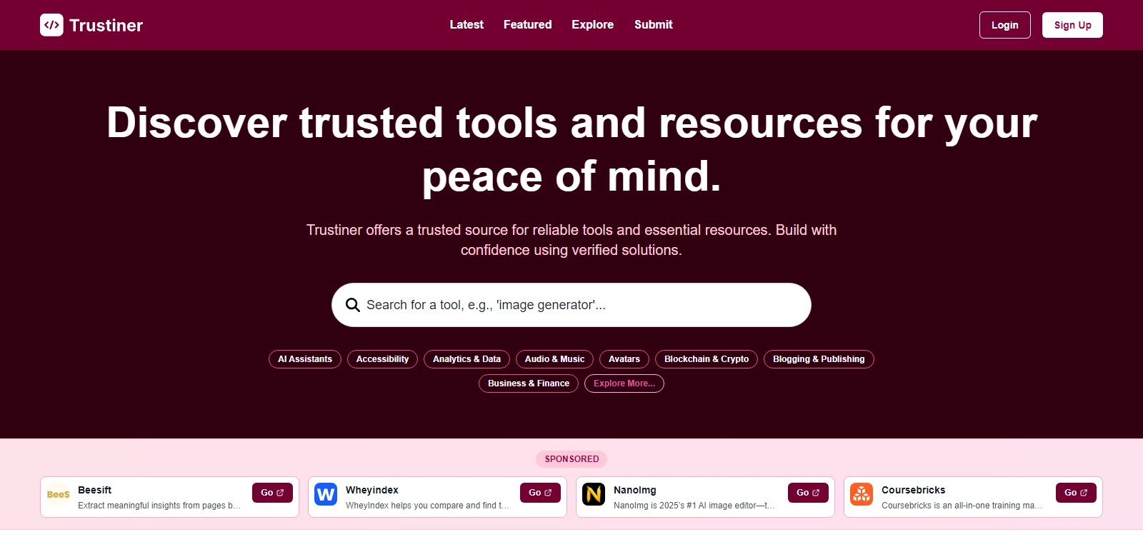 Trustiner screenshort