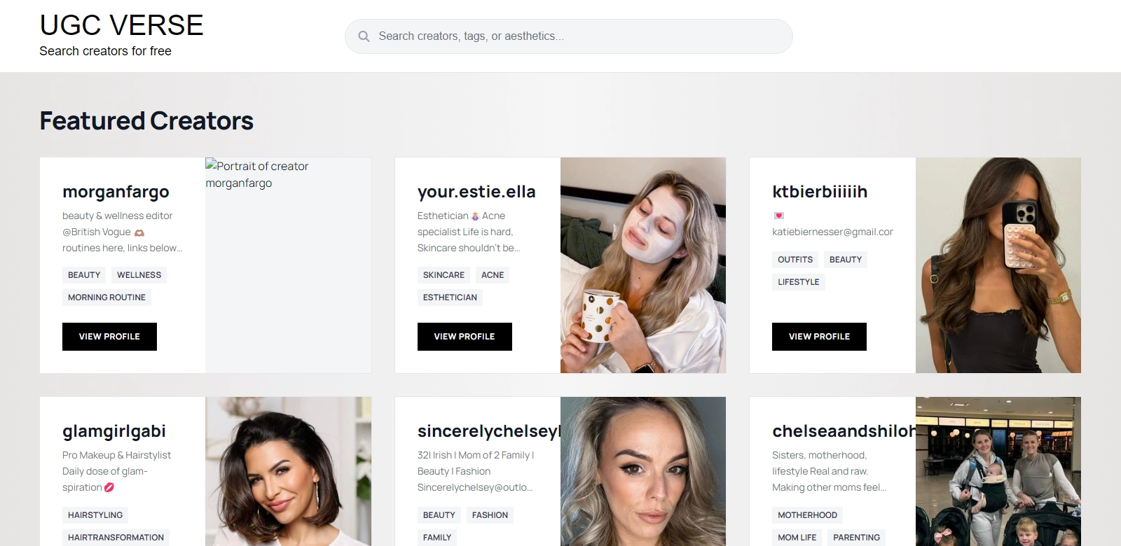 UGC Verse screenshort