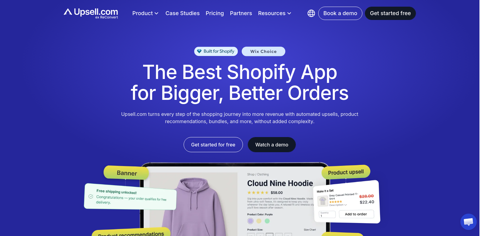 Upsell.com screenshot