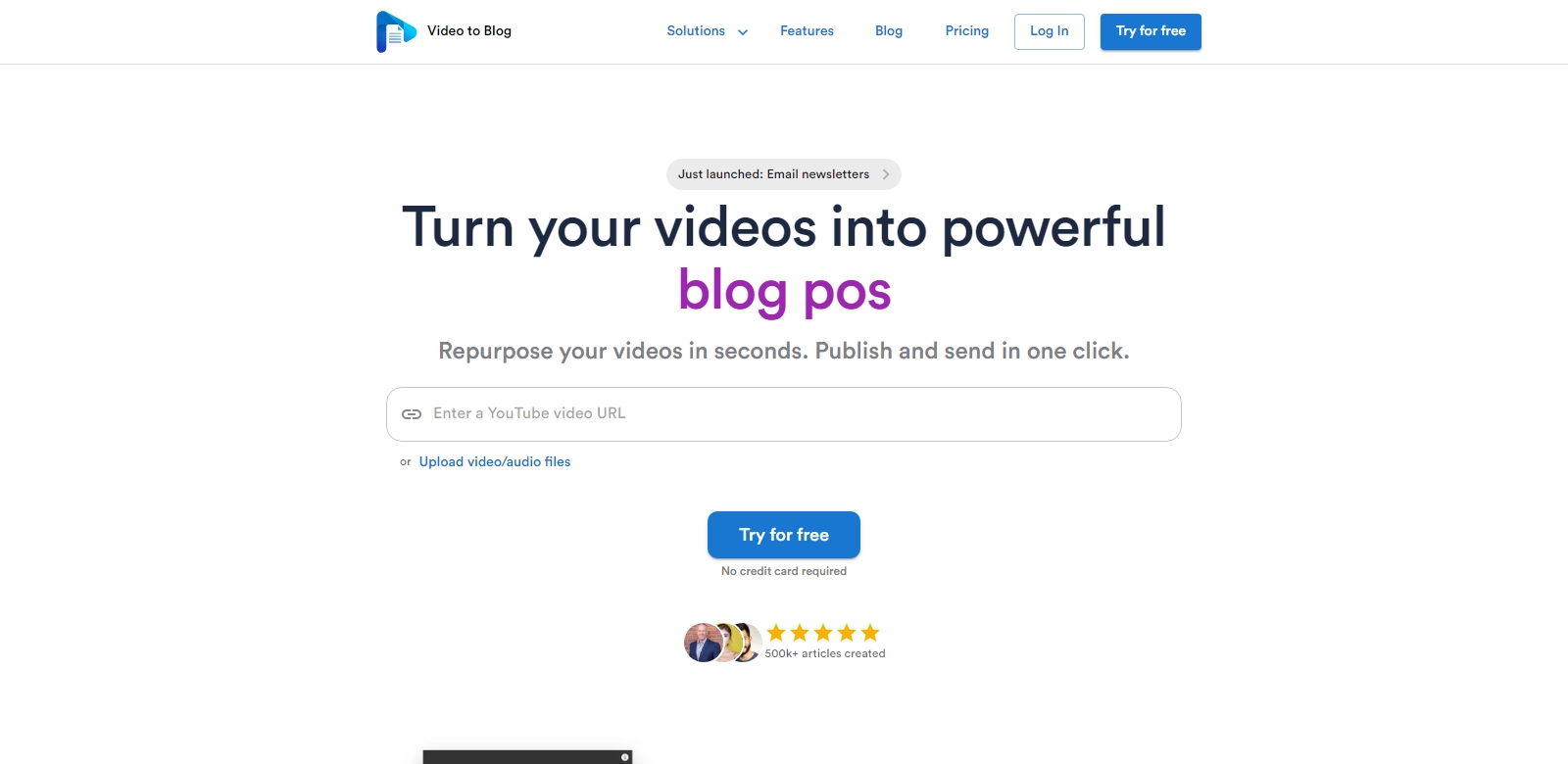 Video To Blog screenshort