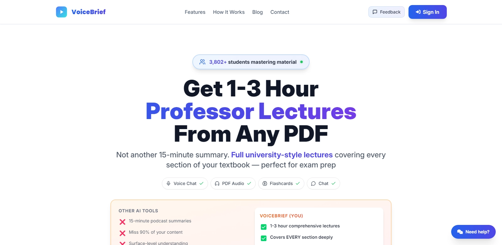voicebrief.io screenshot