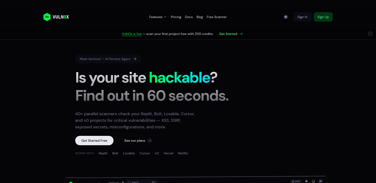 vuln0x screenshot