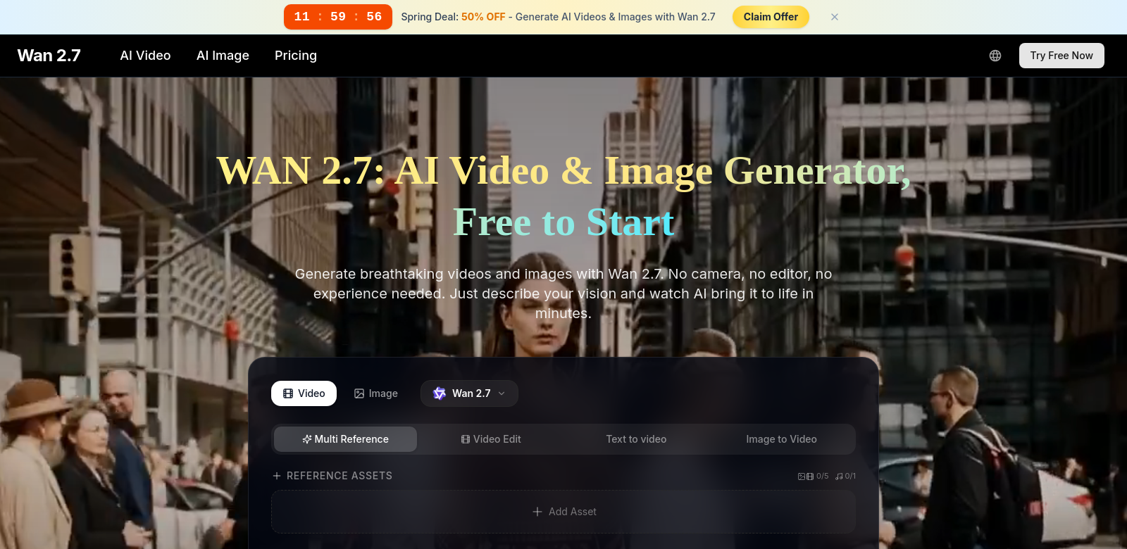 wan 2.7 Video screenshot
