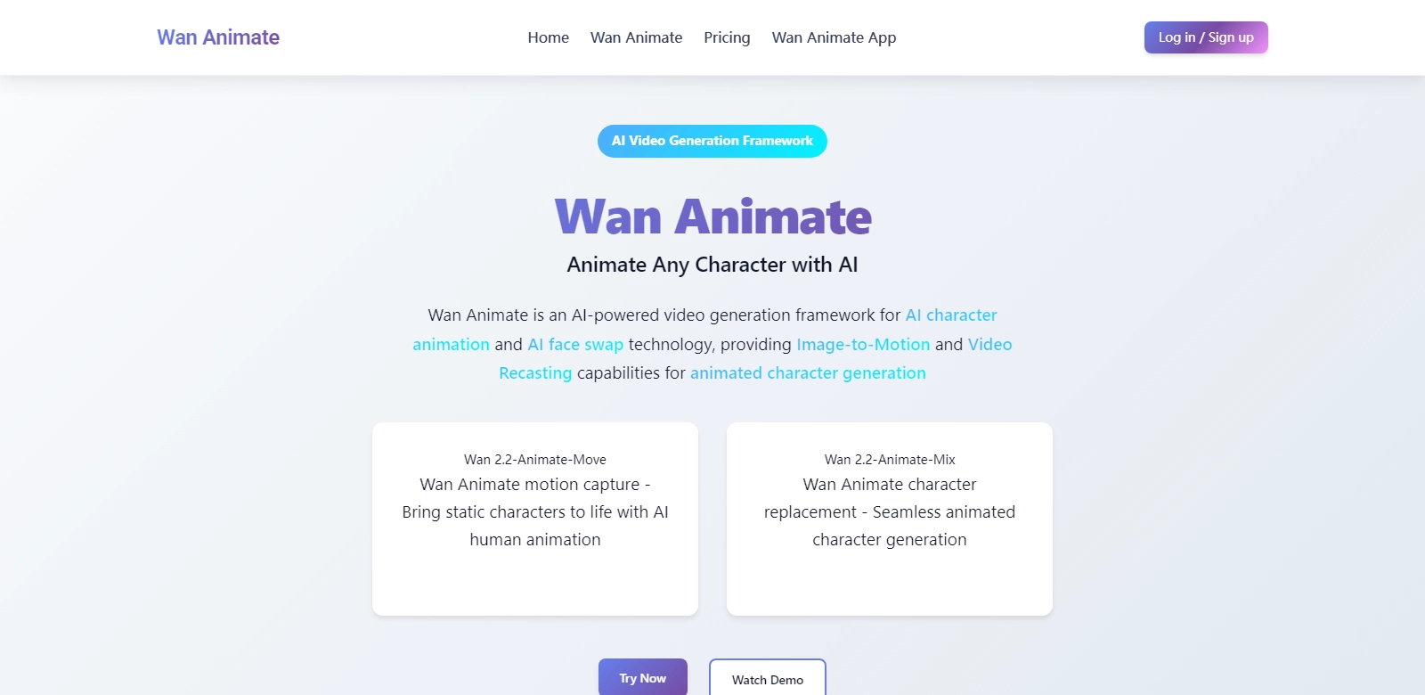 Wan Animate screenshort