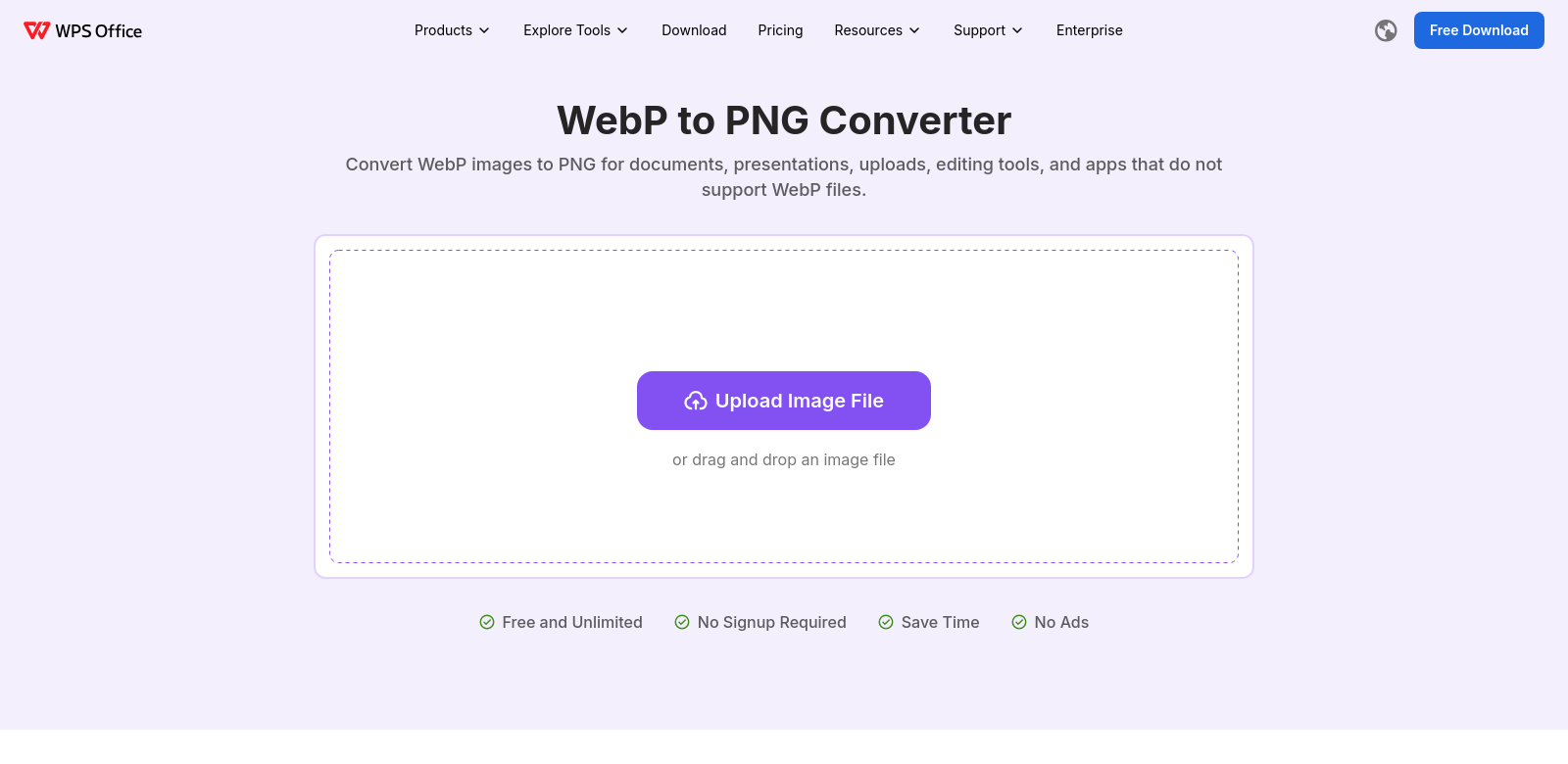 WebP To PNG screenshot