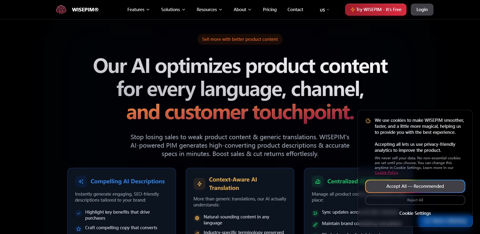 WISEPIM screenshot
