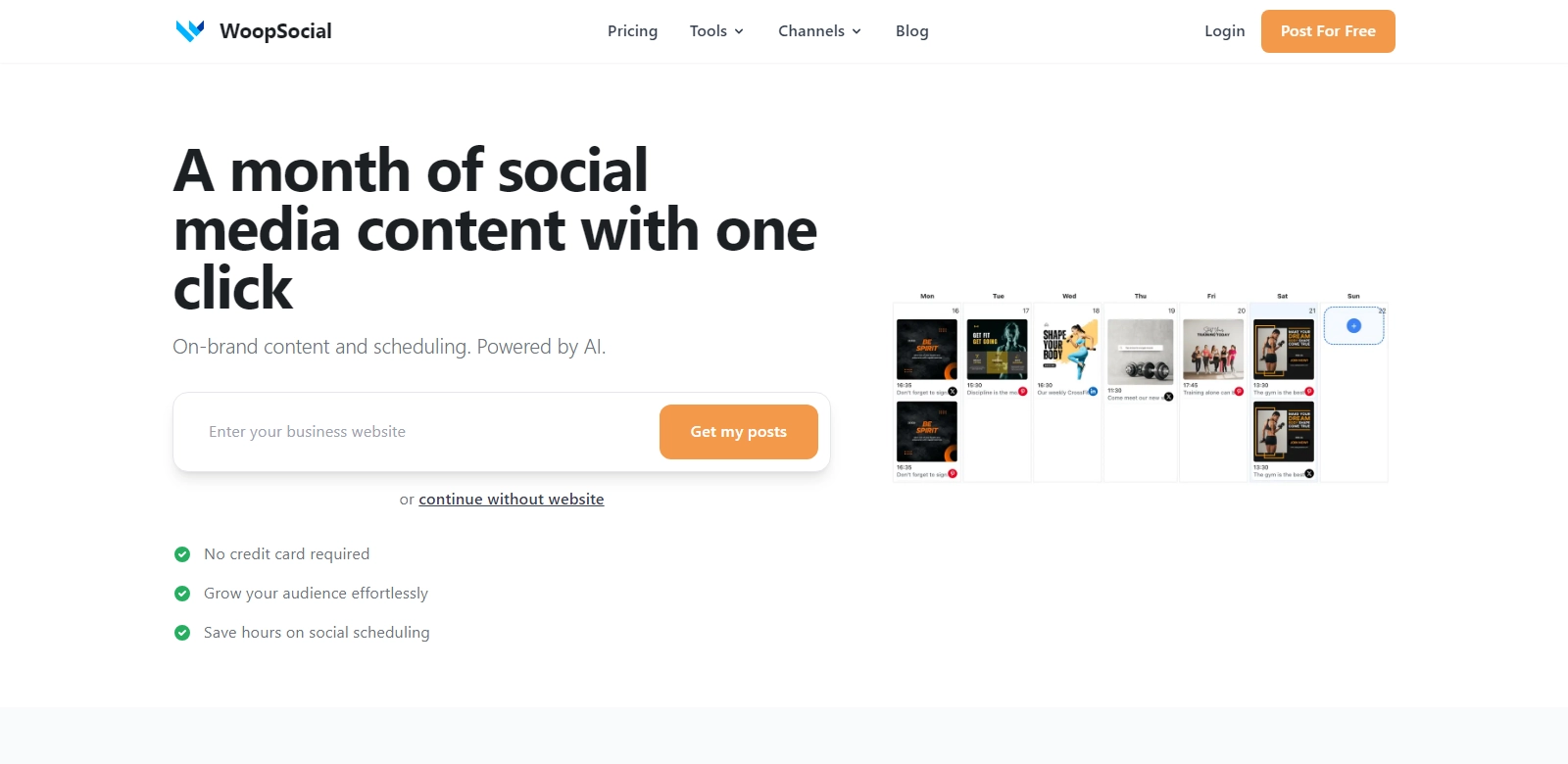 WoopSocial screenshort