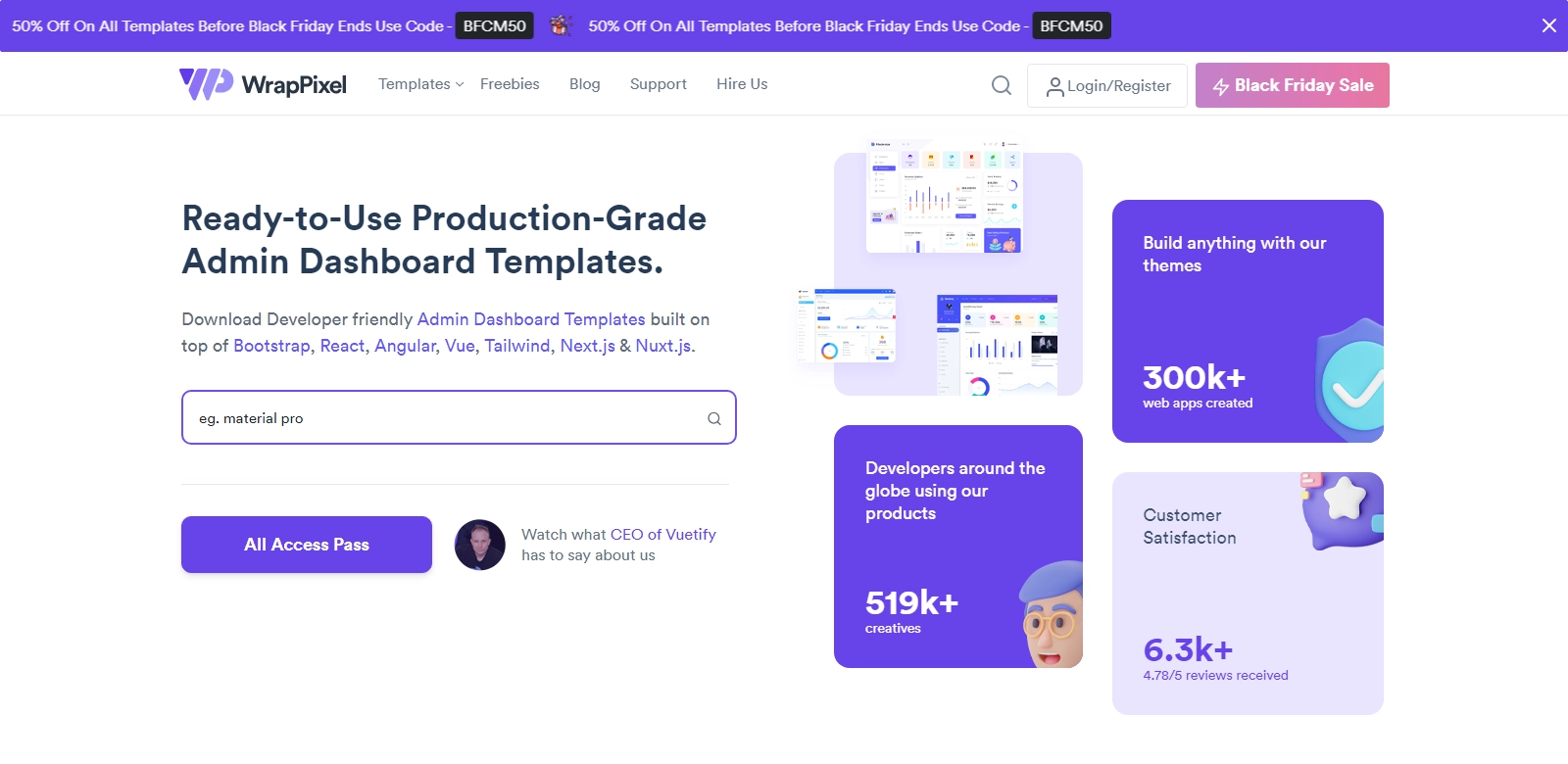 WrapPixel screenshot