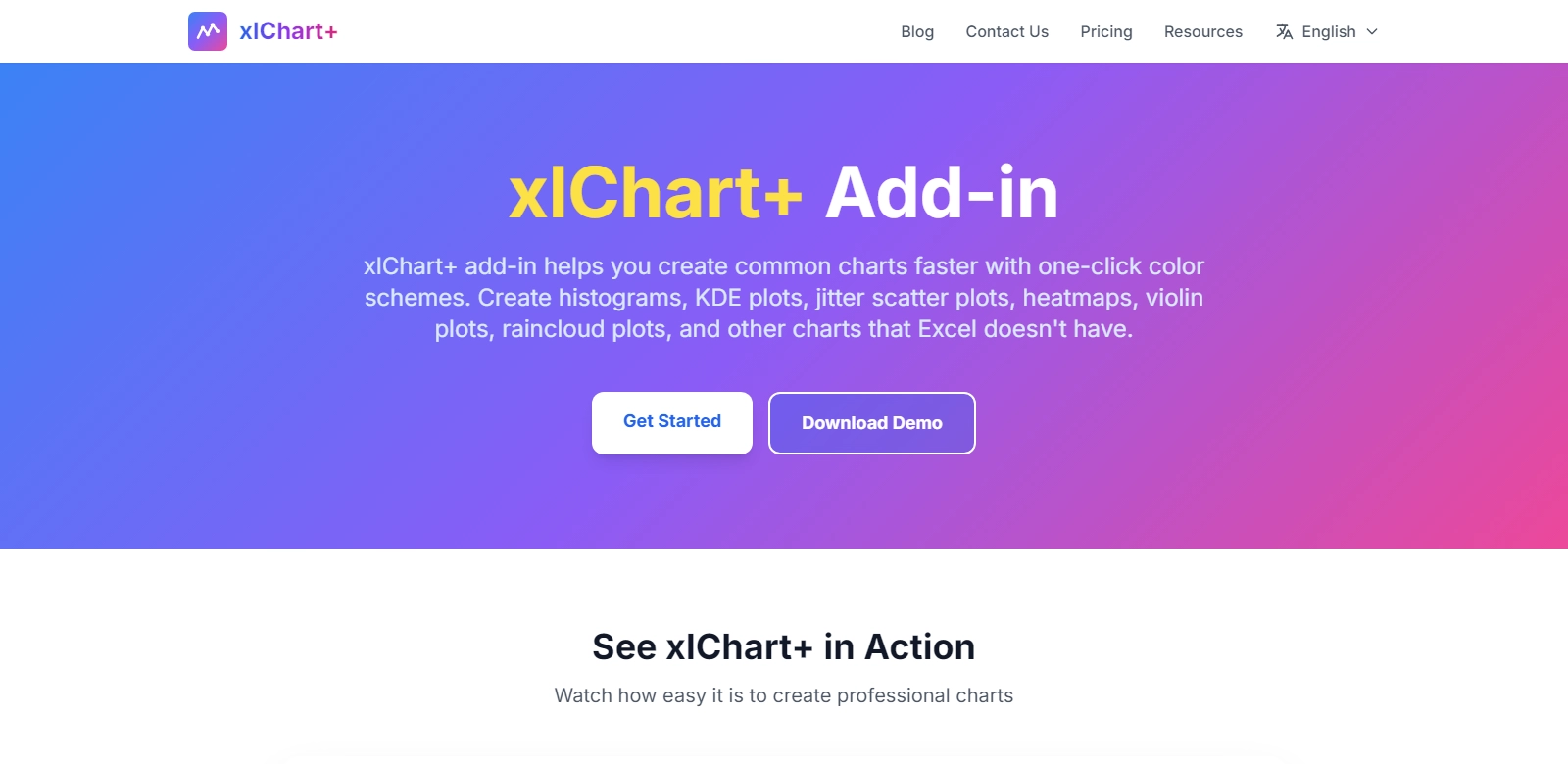xlChart+ Add-in screenshot