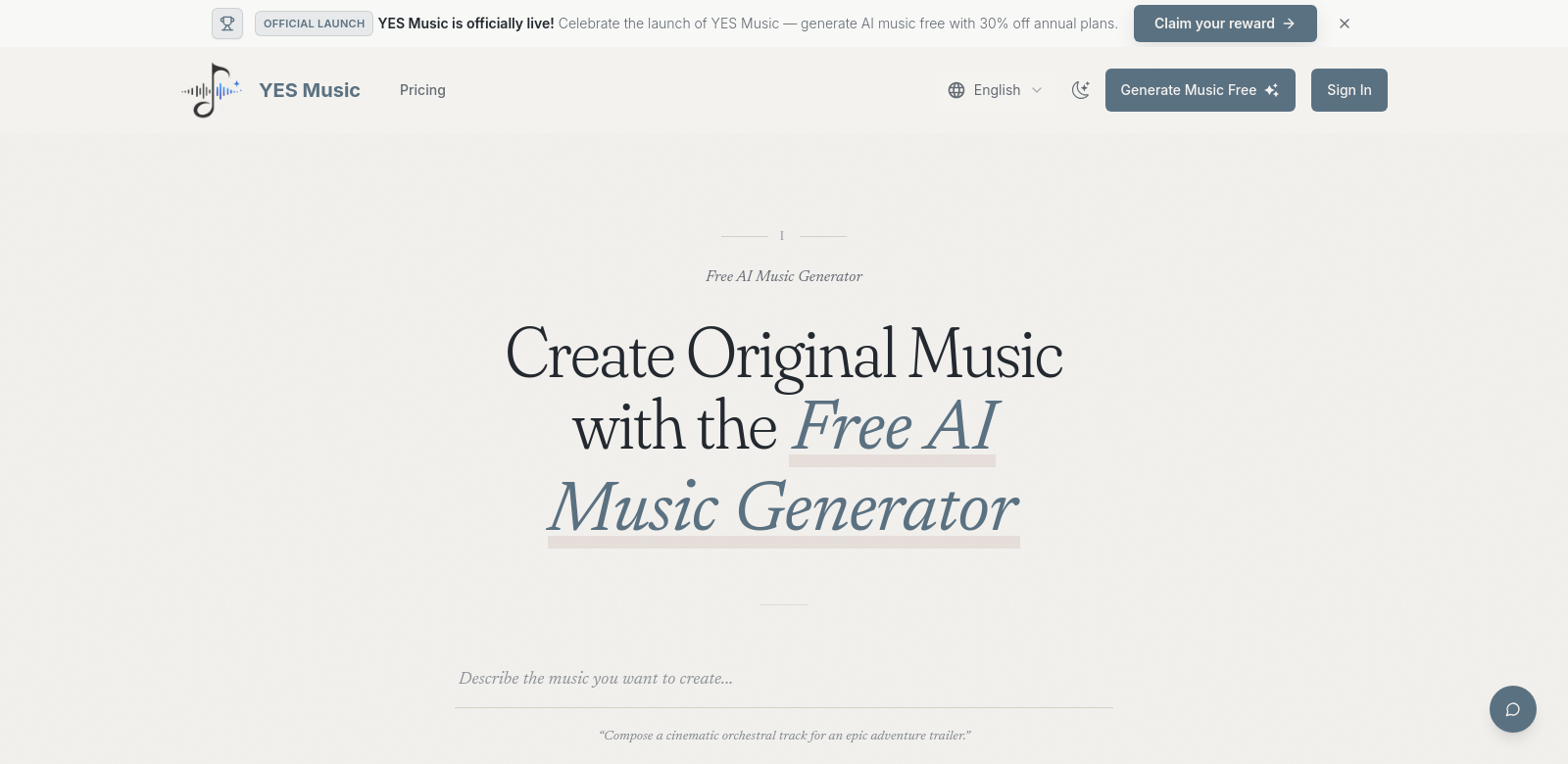 Yes Music screenshot