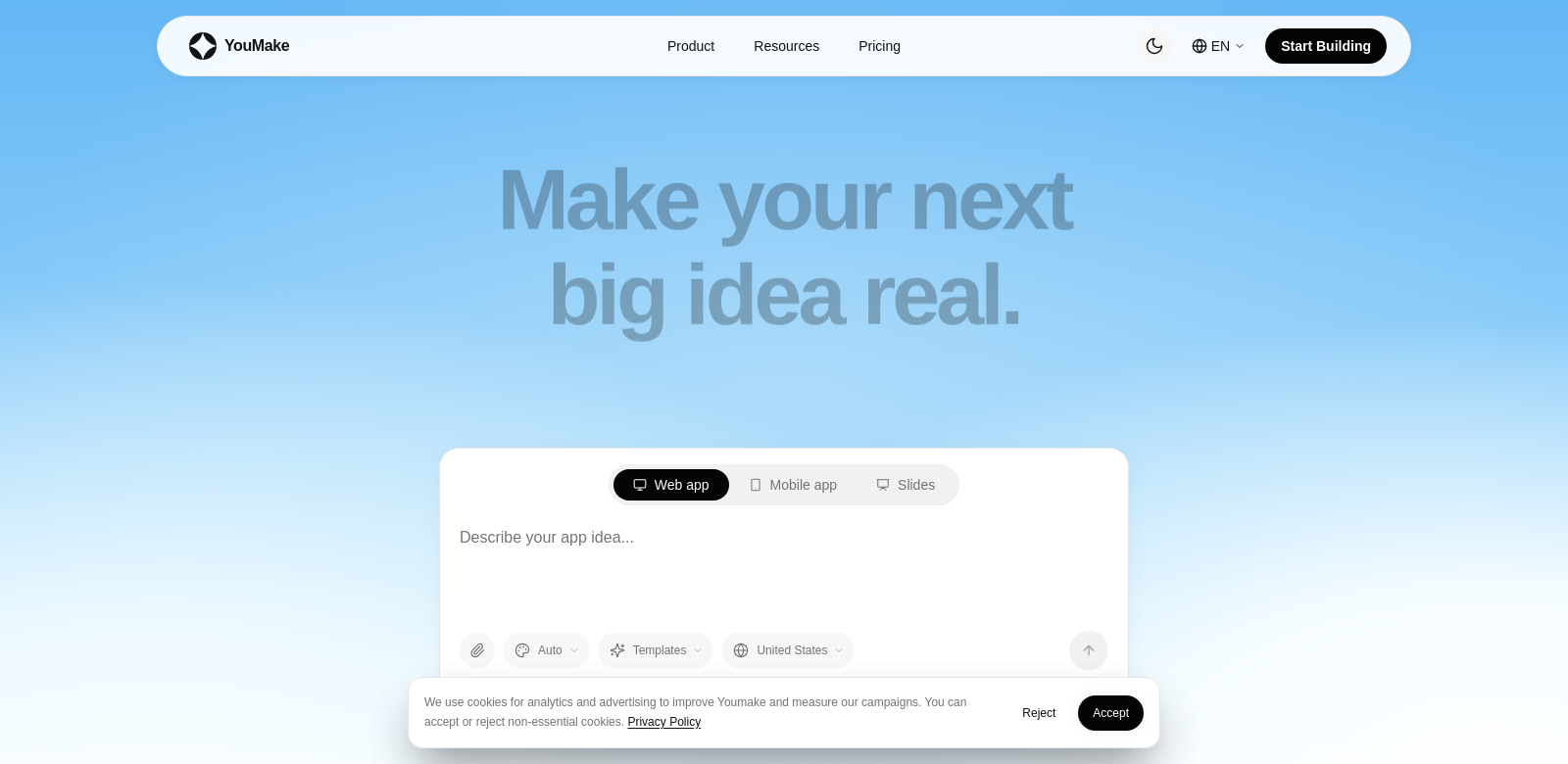 Youmake screenshot