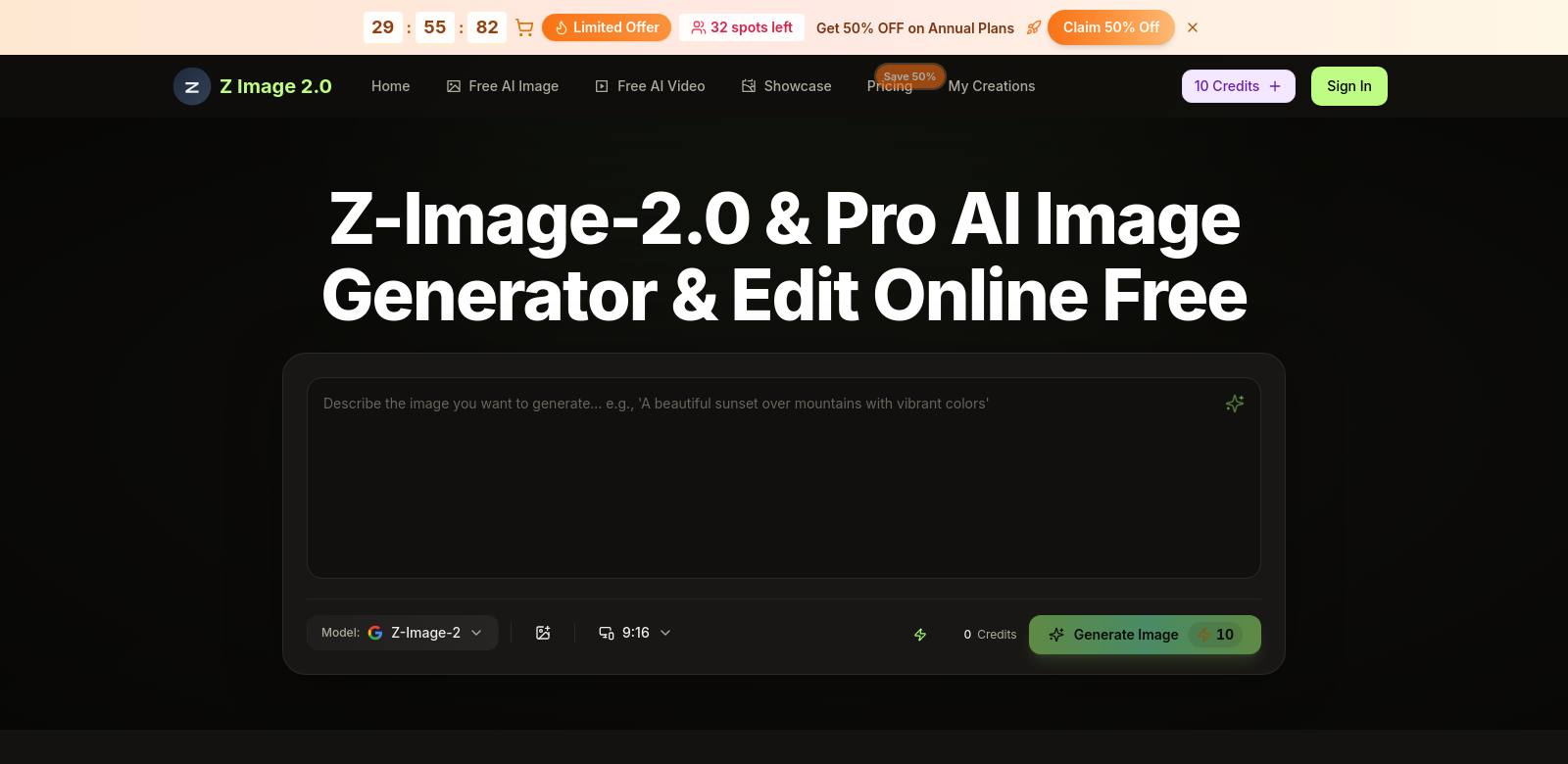 z image screenshot
